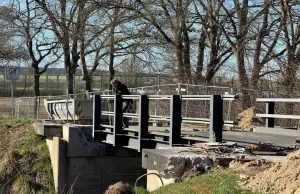Großbaustelle an der Seeve: Hier entsteht die neue Verbindung zwischen Hörsten und Maschen. Foto: Hamann