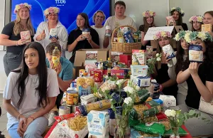 Erfolgreiche Spendenaktion für den FoodDay Meckelfeld der Schüler der Oberschule im Seevetal. Foto: ein