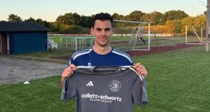 Neuzugang Jannik Thees war am Ende der Matchwinner mit einem Bilderbuch-Freistoßtor. Foto: JESBE