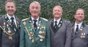 Herbert Brehm (v. links), Reinhard Pape, Heiner Flügge und Volker Repen. Foto: ein