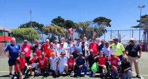 Gemeinsames Foto der Spieler aus Deutschland mit den Gastgebern des WF Cape Town. Foto: Luc Heeckt