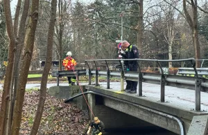 Im Seevekanal fischte die Feuerwehr neben einem Vorschlaghammer auch händeweise Schmuck aus dem Wasser. Foto: Hamann