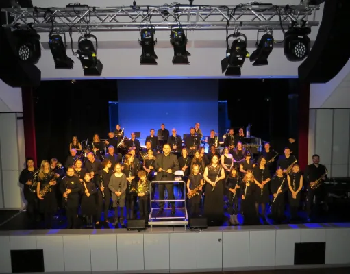 Die Musikerinnen und Musiker von Musas beim Konzert 2025. Foto: Blasorchester Seevetal e.V.