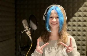 Filomena bei der Aufnahme im Tonstudio. Foto: Carmen Lamprecht