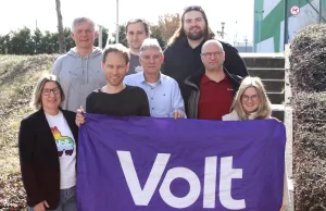 Die europäische Partei Volt tritt erstmals flächendeckend im Landkreis Harburg an. Foto: ein