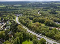 Die Autobahn 7 im Verlauf des Horster Dreiecks aus der Luft. Foto: JOTO