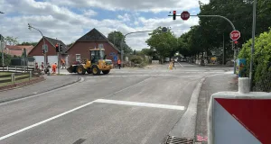 Die Kreuzung von K9 und K10 in Ramelsloh wird eine Woche früher als geplant wieder freigegeben. Foto: Tapken